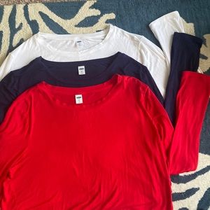 Old Navy Luxe Tee Long Sleeve Bundle*